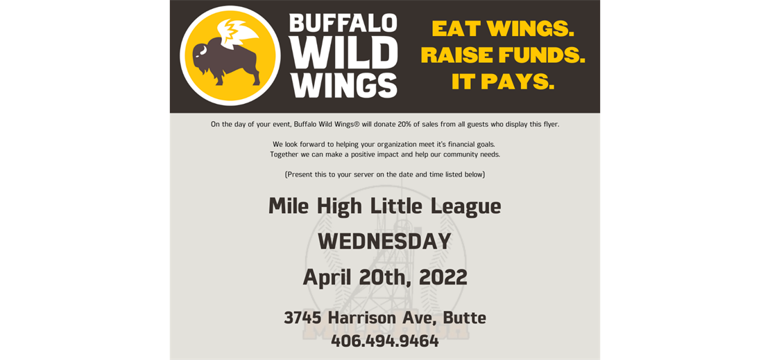 Raise Funds for MHLL On April 20th